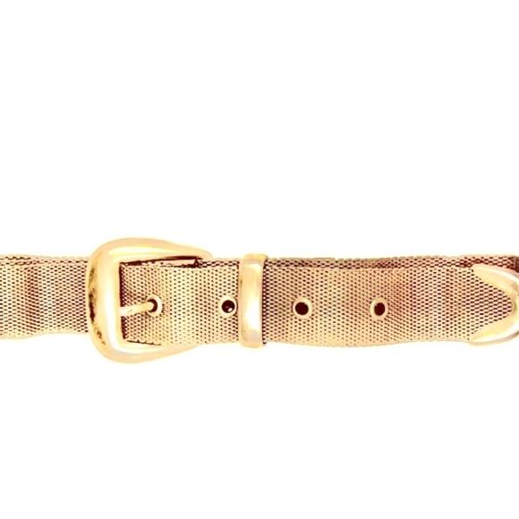 Ralph Lauren Gold Tone Metal Mesh Belt - Picture 14 of 16